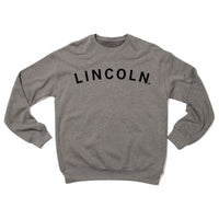 Lincoln Curved Logo Crew Sweatshirt