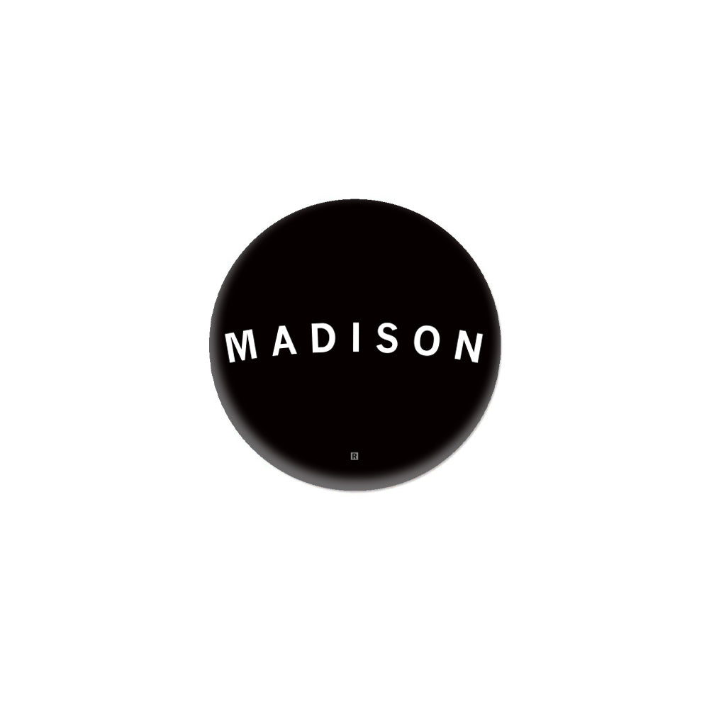Madison Curved Logo 1" Button