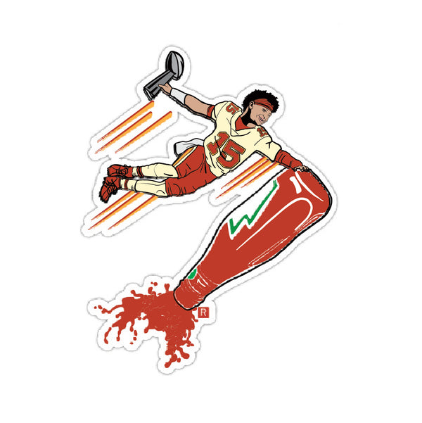 Kansas City Mahomes Mashup Die-Cut Sticker