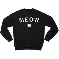 Meow Curved Logo Crew Sweatshirt
