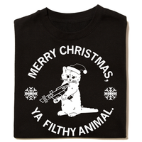 Merry Christmas Ya Filthy Animal Crew Sweatshirt
