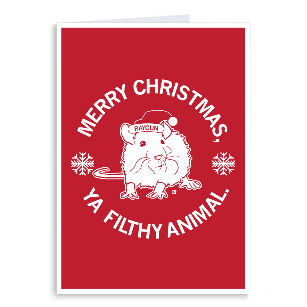 Merry Christmas Ya Filthy Animal Clark Greeting Card