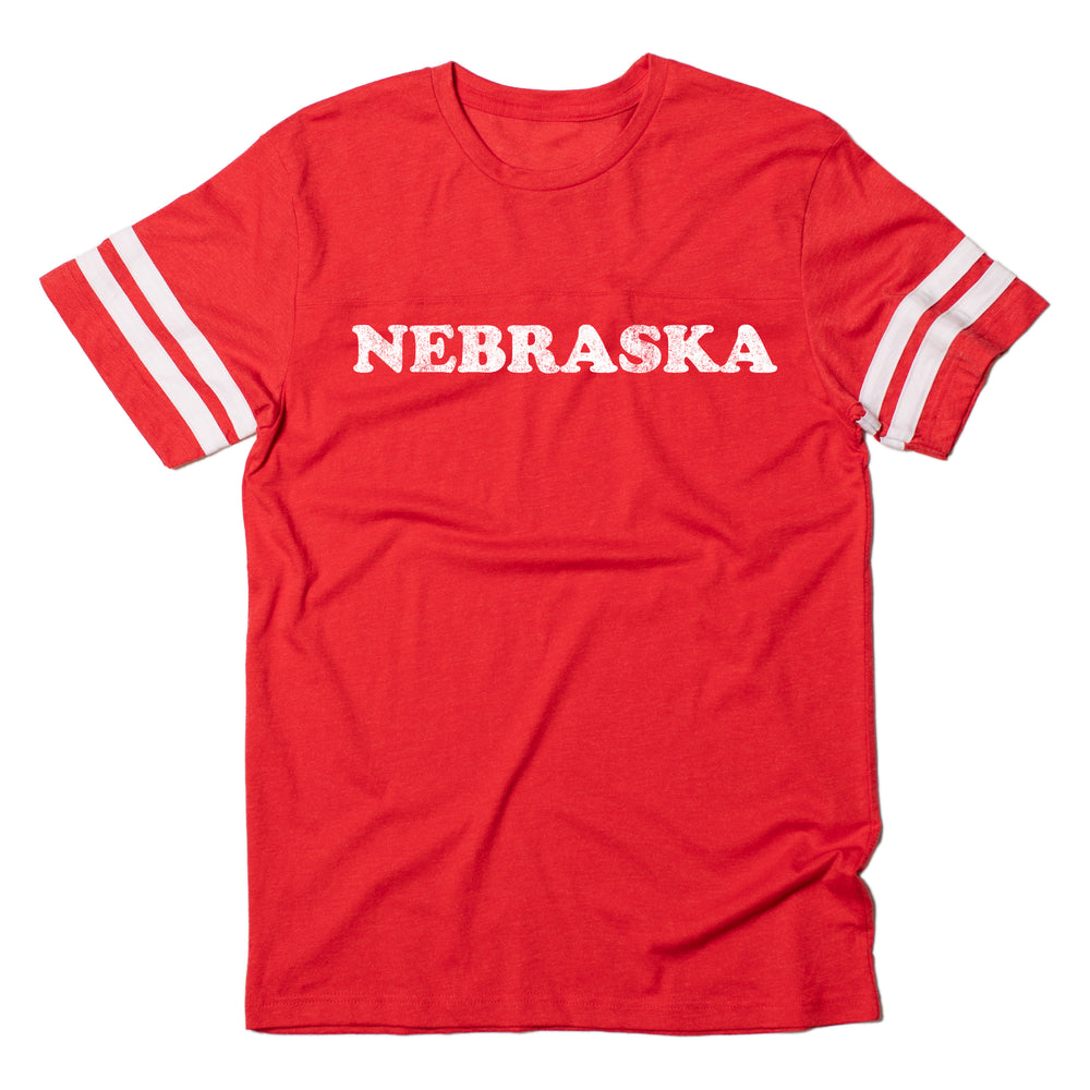 Nebraska 70's Text Jersey