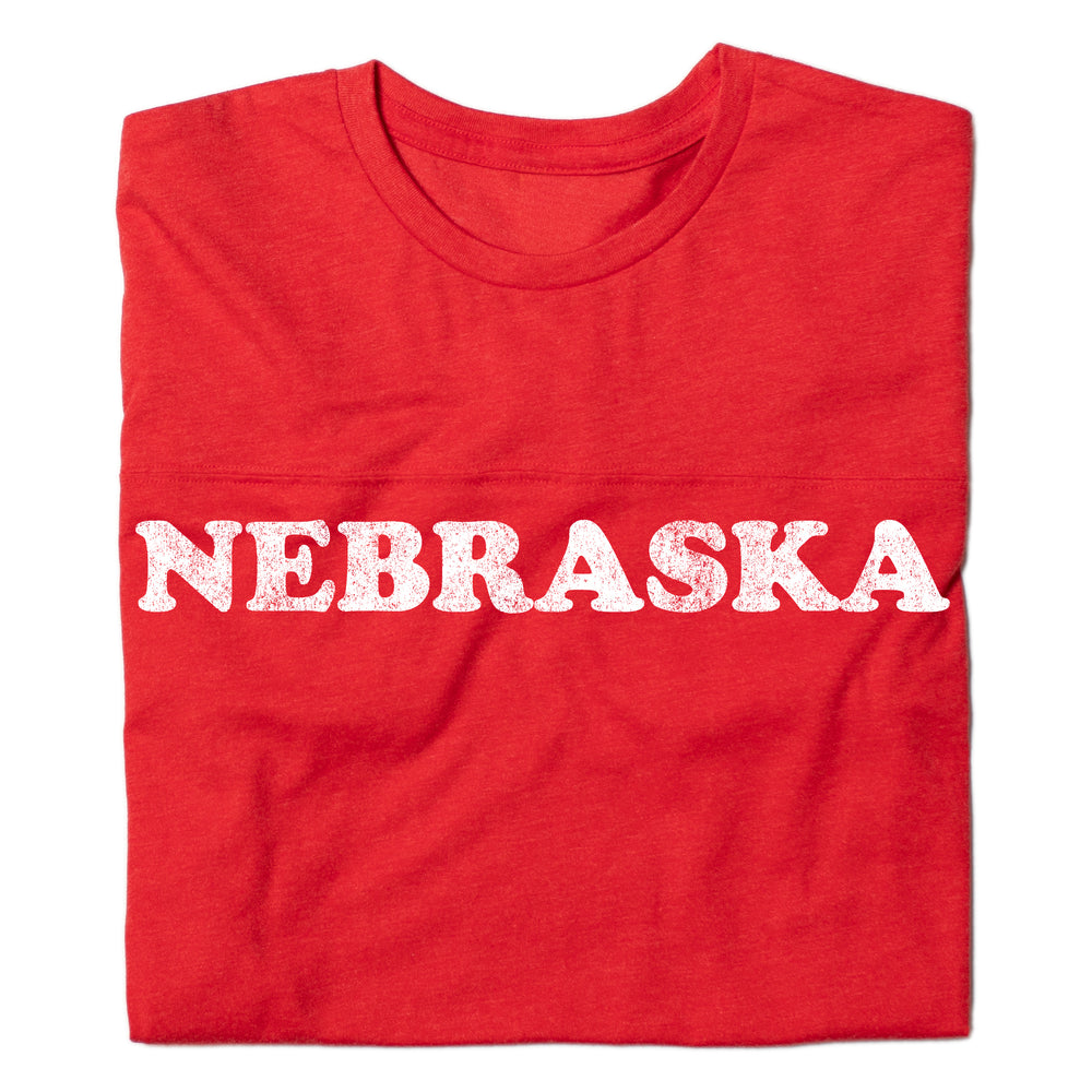 Nebraska 70's Text Jersey