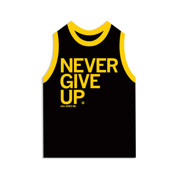 Ava Jones: Never Give Up Jersey Die-Cut Sticker