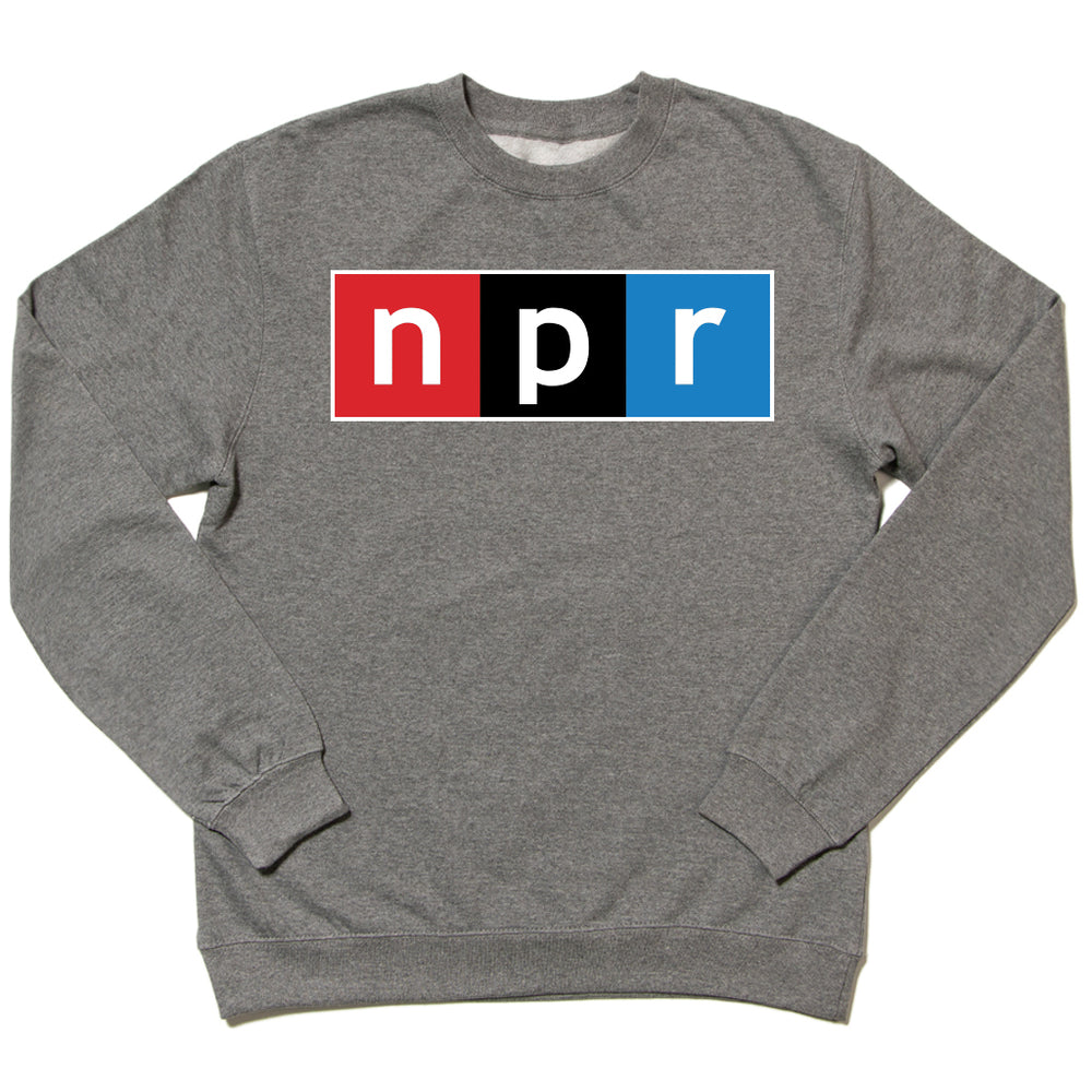 NPR Full Color Logo Grey Crew Sweatshirt