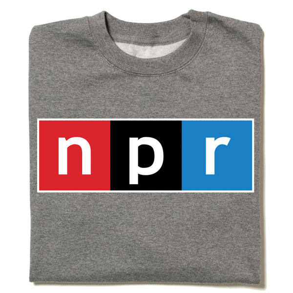 NPR Full Color Logo Grey Crew Sweatshirt