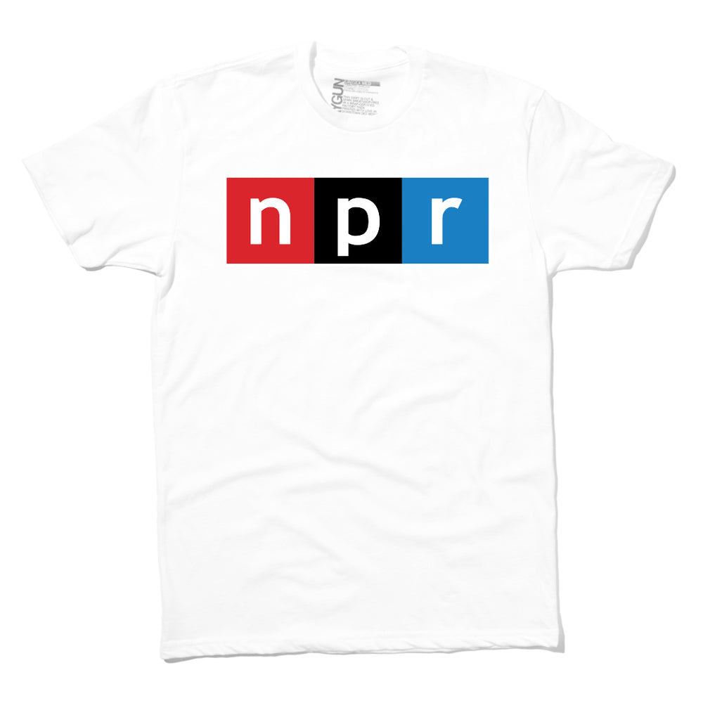 NPR Full Color Logo White
