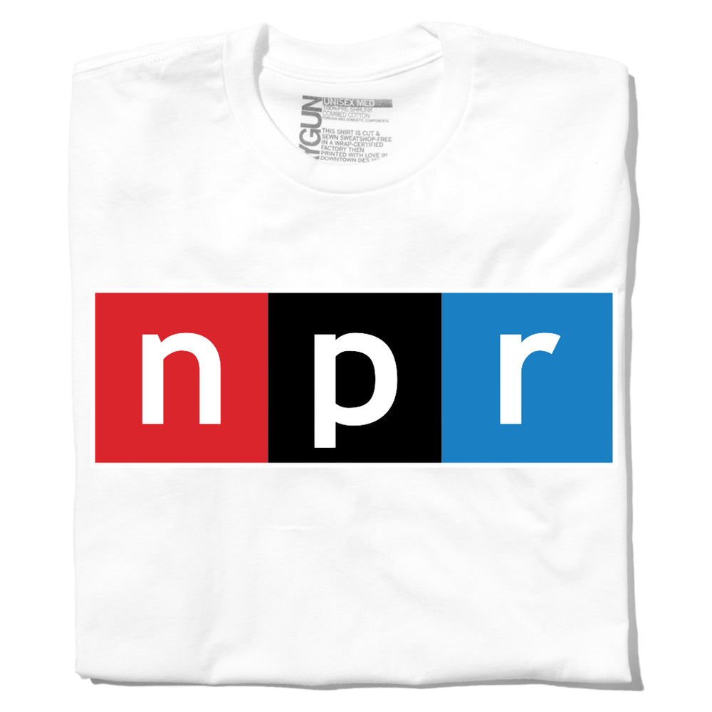 NPR Full Color Logo White