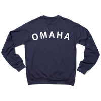 Omaha Curved Logo Crew Sweatshirt