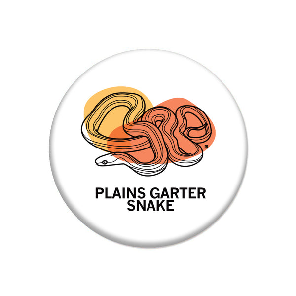 Plains Garter Snake Button