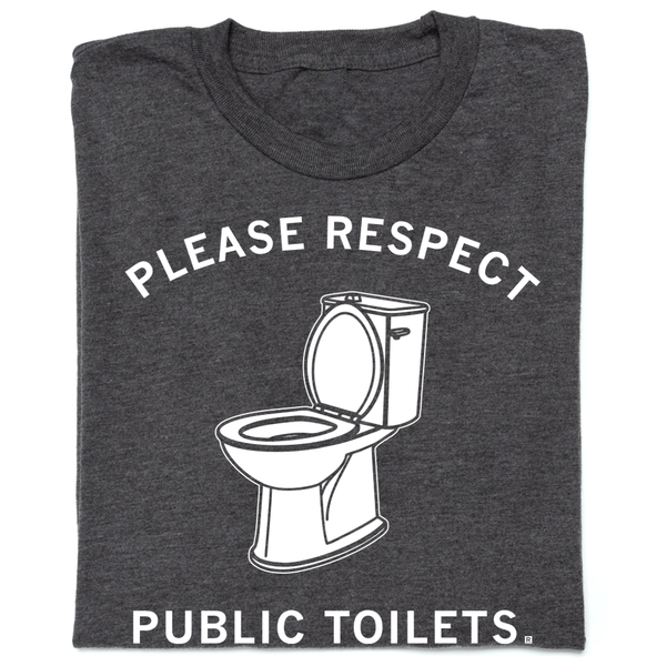 Folded shirt that reads 