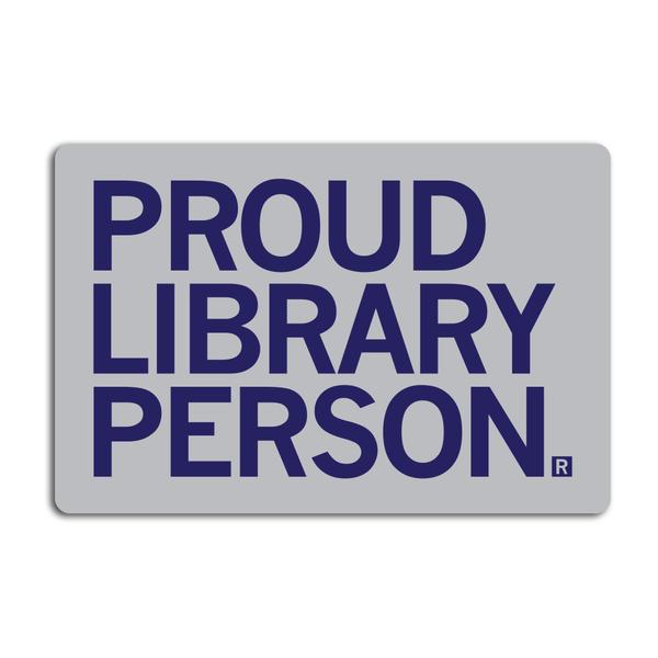 Proud Library Person Sticker
