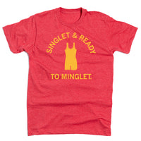 Singlet & Ready To Minglet Red & Gold