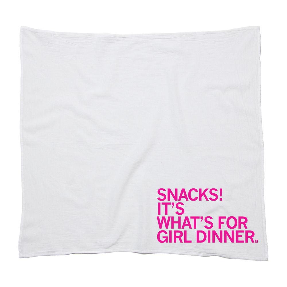 Snacks: It's What's For Girl Dinner Kitchen Towel