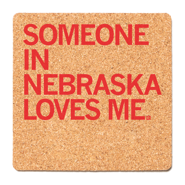 Someone Loves Me NE Cork Coaster