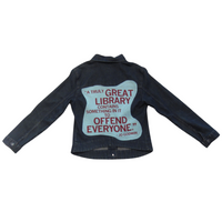 Vintage, great library, denim, jacket, denim jacket, 