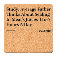The Onion: Meat's Juices Cork Coaster