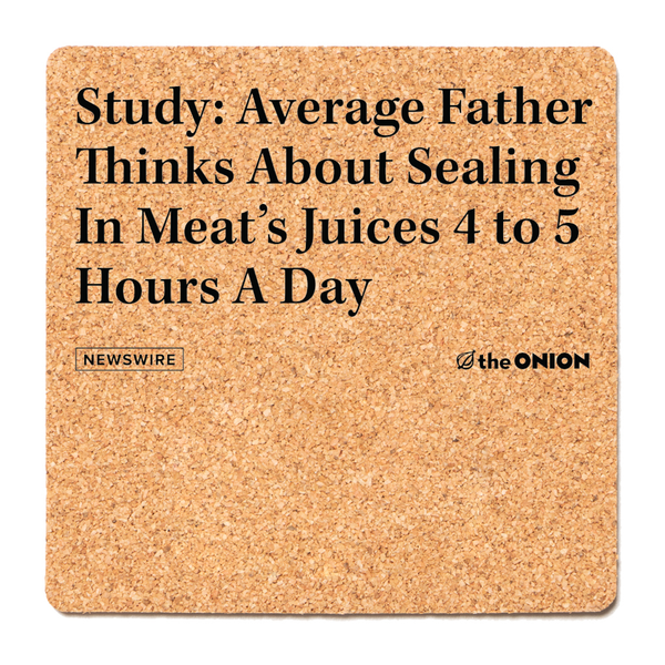 The Onion: Meat's Juices Cork Coaster