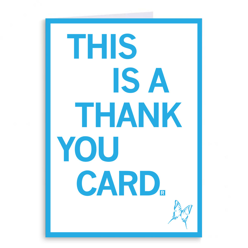 This Is A Thank You Greeting Card - Butterfly