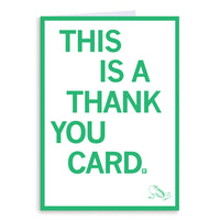 This Is A Thank You Greeting Card - Frog