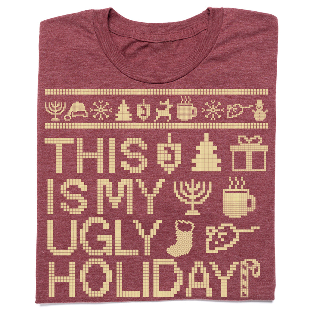 Burgundy ugly on sale christmas sweater