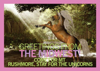 Midwest Unicorn Postcard