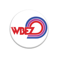 WBEZ Vintage Logo White Button