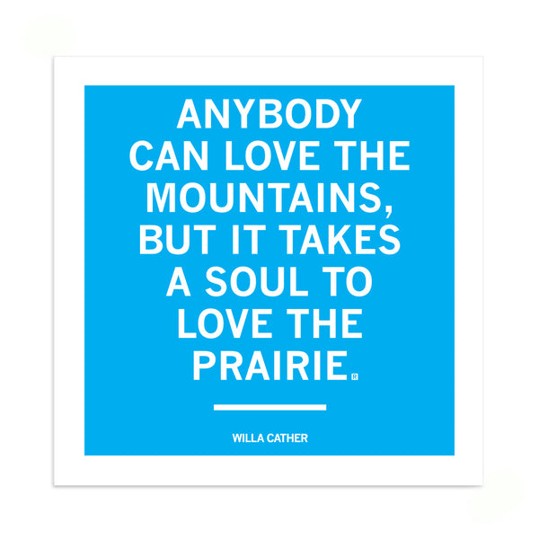 Willa Cather Quote Sticker