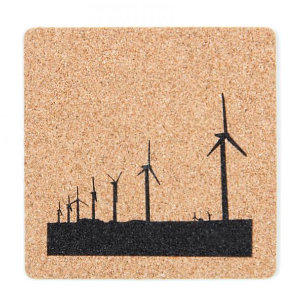 Wind Turbine Cork Coaster