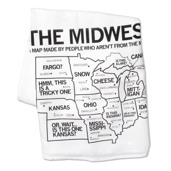 Midwest Map Kitchen Towel