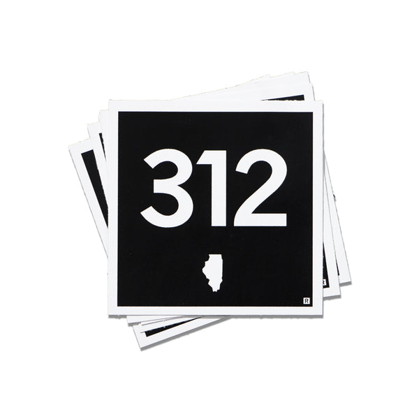312 Logo Mini Sticker