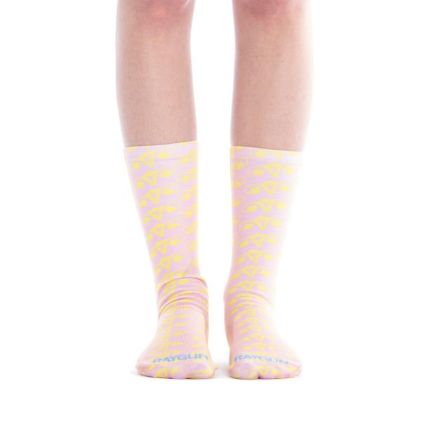 Uterus Outline Socks - Pink