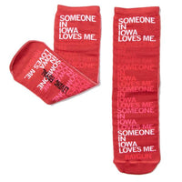 Someone Loves Me IA Text Socks