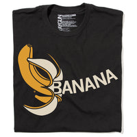 Banana Shirt Food Gold Cream Black Raygun T-Shirt Standard Unisex