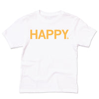 Happy Kids Pride 2021 Raygun T-Shirt LGBTQA White Gold Standard Unisex