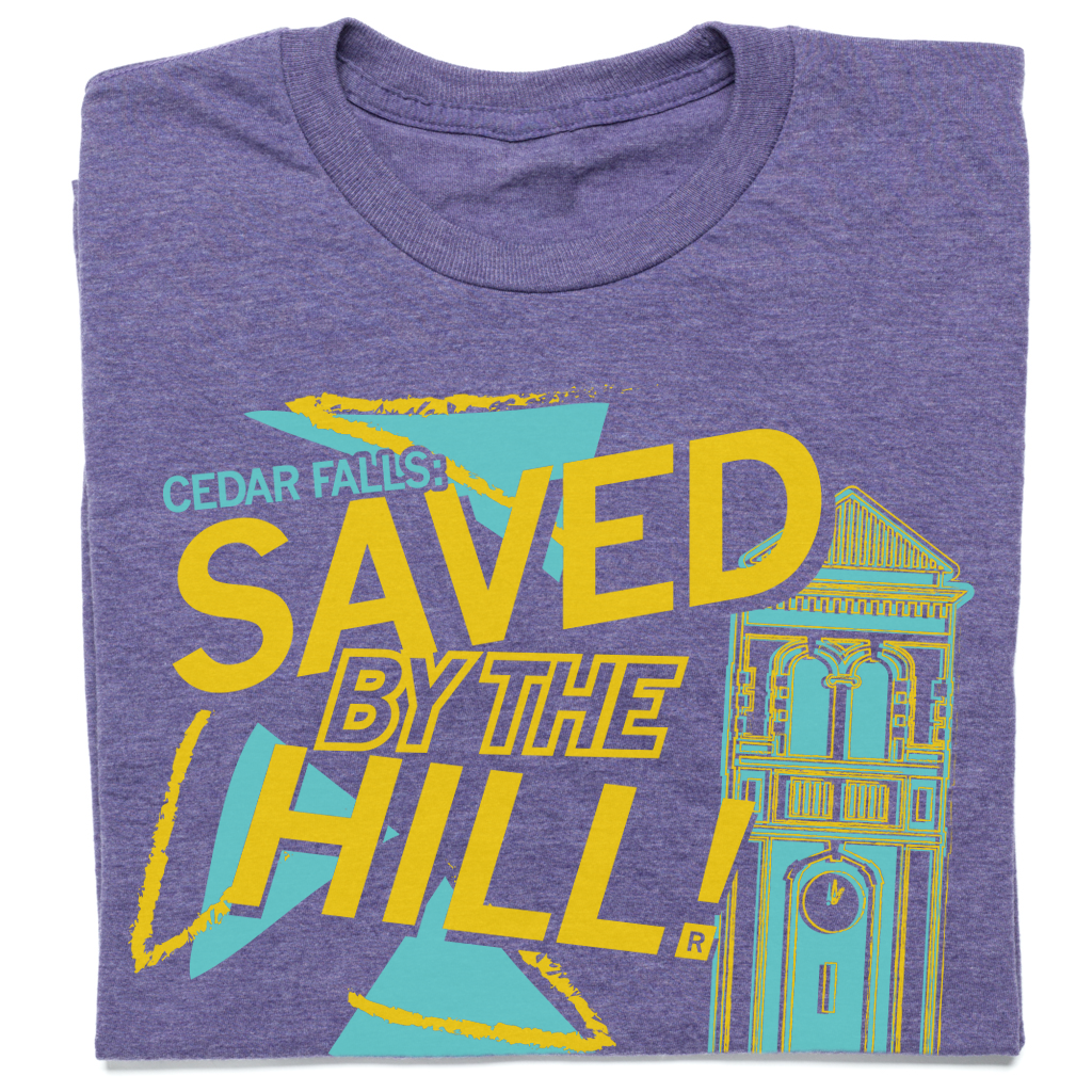 Cedar Falls: Saved By The Hill T-Shirt – RAYGUN