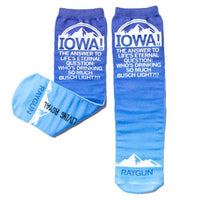 Iowa: Light Beer Socks