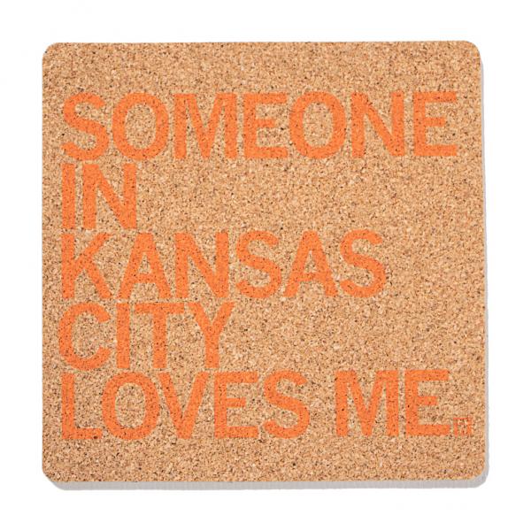 Someone Loves Me KC Cork Coaster