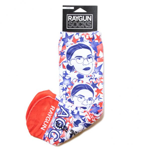 AOC Alexandria Ocasio-Cortez Face Socks