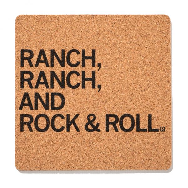 Ranch, Ranch, Rock & Roll Cork Coaster