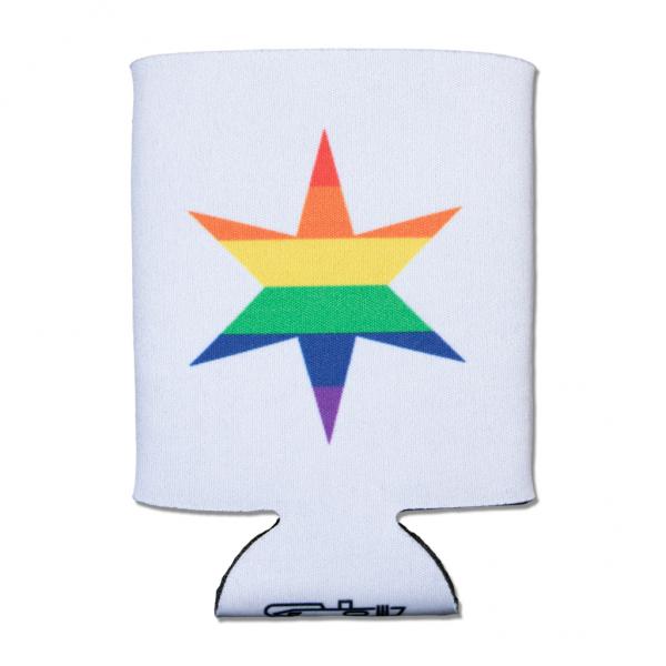 Chicago Pride Star Can Cooler