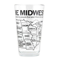 Midwest Map Pint Glass
