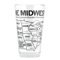 Midwest Map Pint Glass