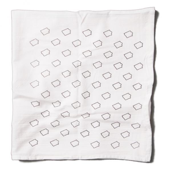 Iowa Outline Kitchen Towel