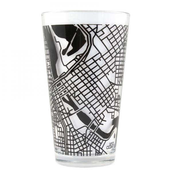 CR Map Pint Glass