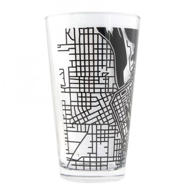 CR Map Pint Glass