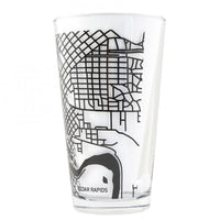 CR Map Pint Glass