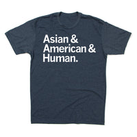 Asian & American & Human T-Shirt Shirt Standard Unisex Raygun Jenny Lau