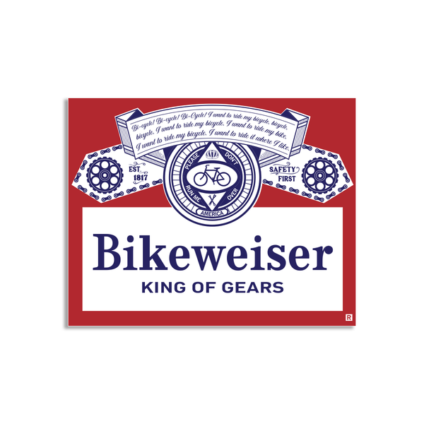 Bikeweiser: King of Gears Sticker